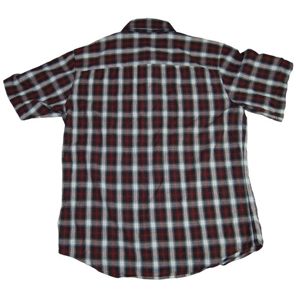 Harley-Davidson Motorcycles Short Sleeve Plaid Button Up Work Shirt Large #1HD - Picture 7 of 8